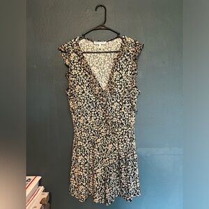 BCBG Generation Floral Ruffled Romper